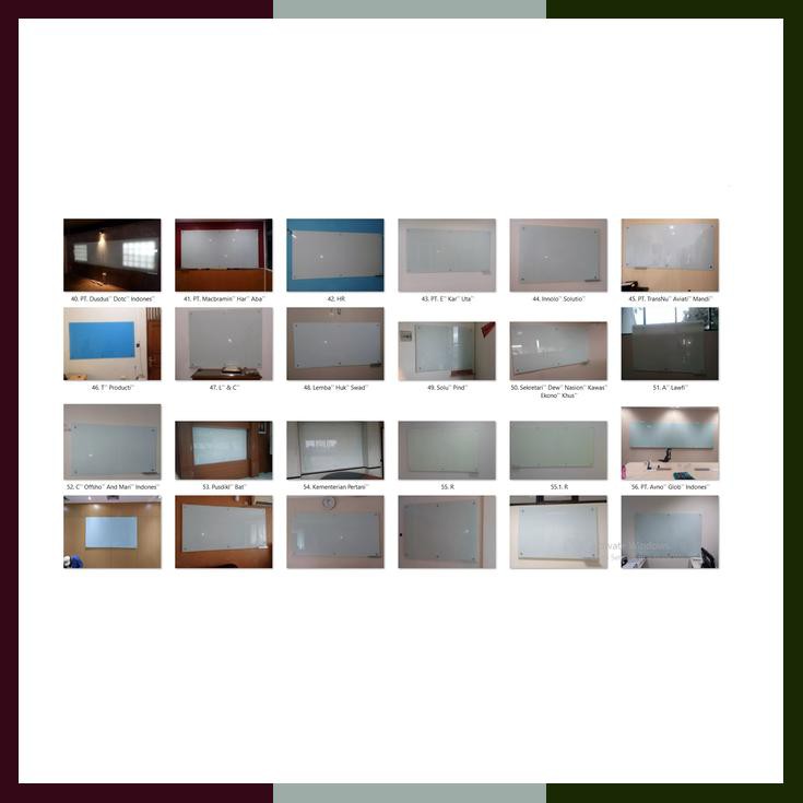 

Glassboard 120X240 Papan Tulis Kaca / Glass Board 5Mm