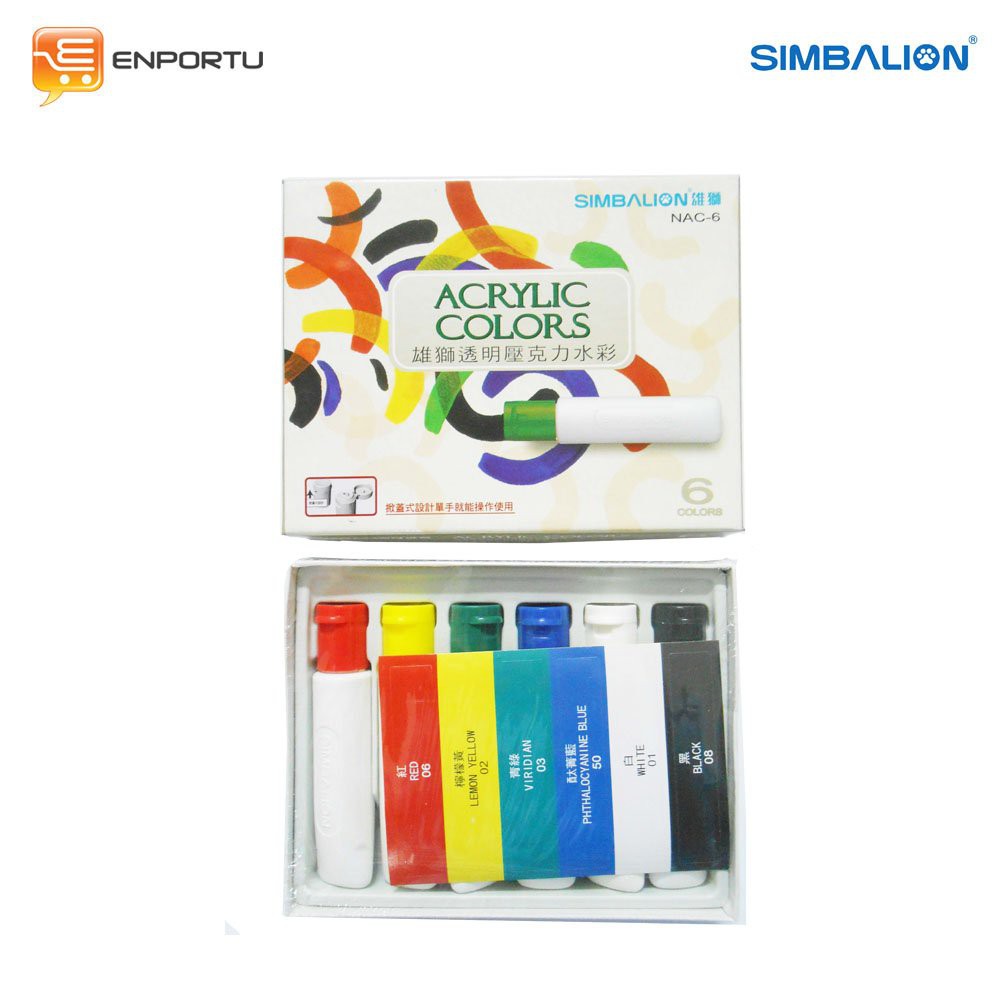 

Promo SIMBALION cat acrylic 6 warna Diskon