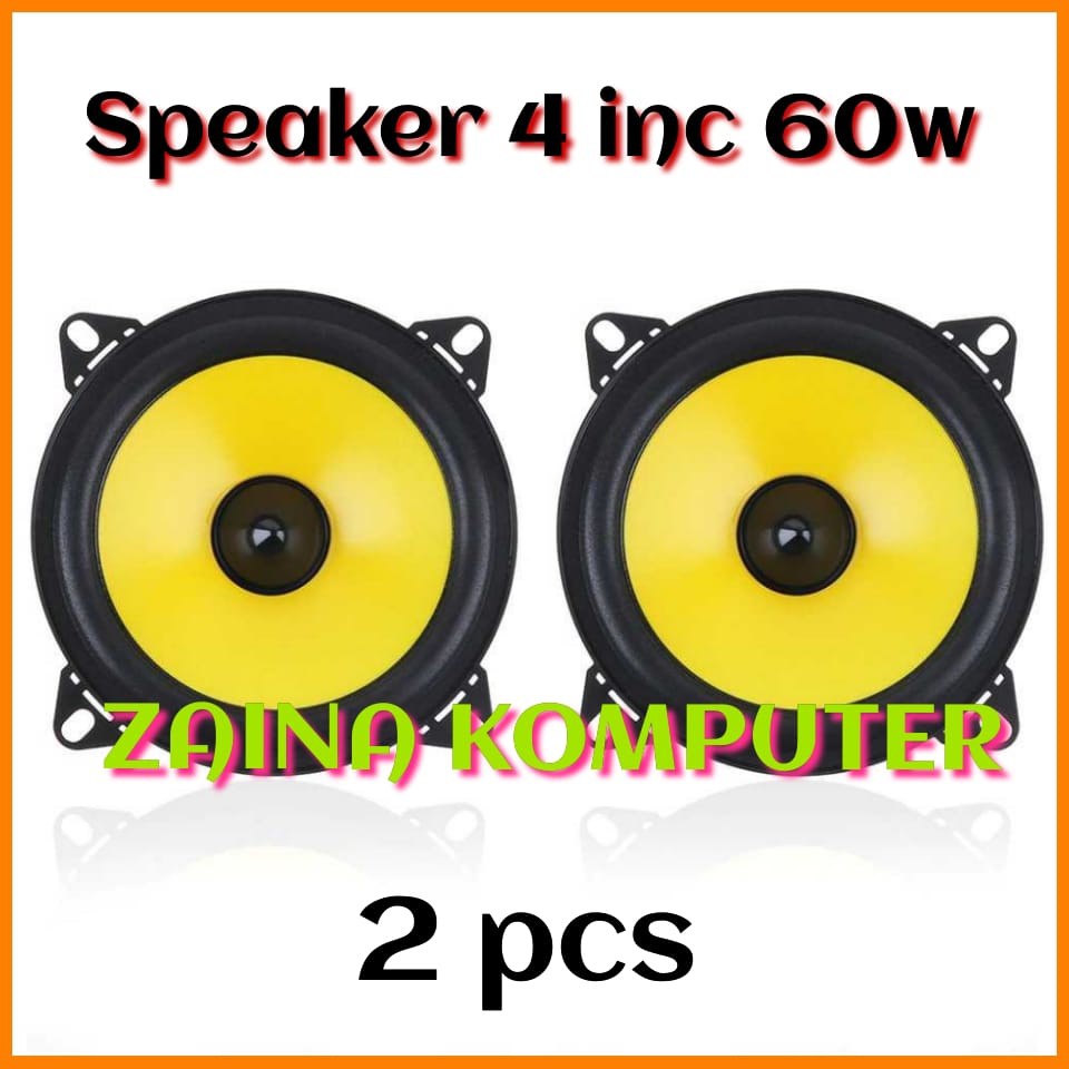 RRS STORE LaBo Speaker Subwoofer Mobil Stereo HiFi 4 Inch 60W 2 PCS - LB-PS1401D sepiker salon 4 inc