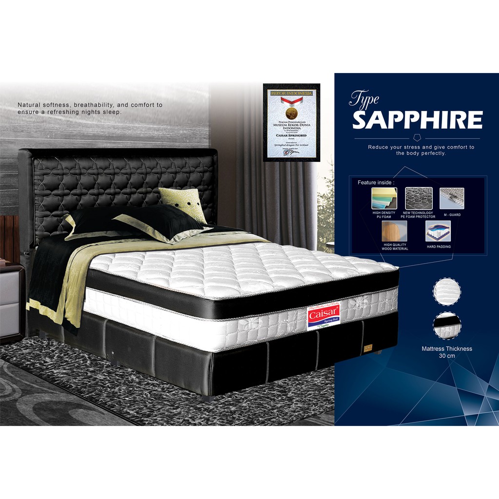 Caisar Springbed shar collection type Sapphire uk 160 x 200 / 180 x 200