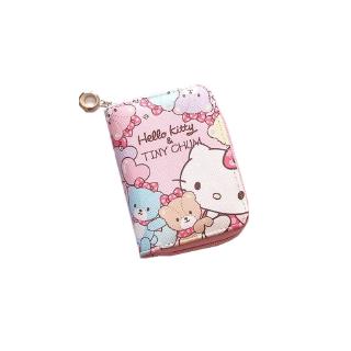 Hello bagian kitty lucu kartun pendek ritsleting tas paket Hello bagian kitty lucu kartun pendek ritsleting tas paket