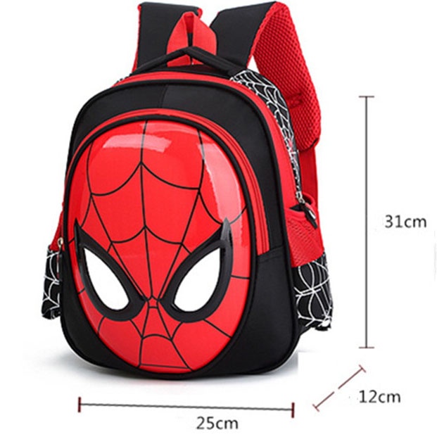 Tas Ransel Sekolah Anak Backpack Model Spiderman Navy