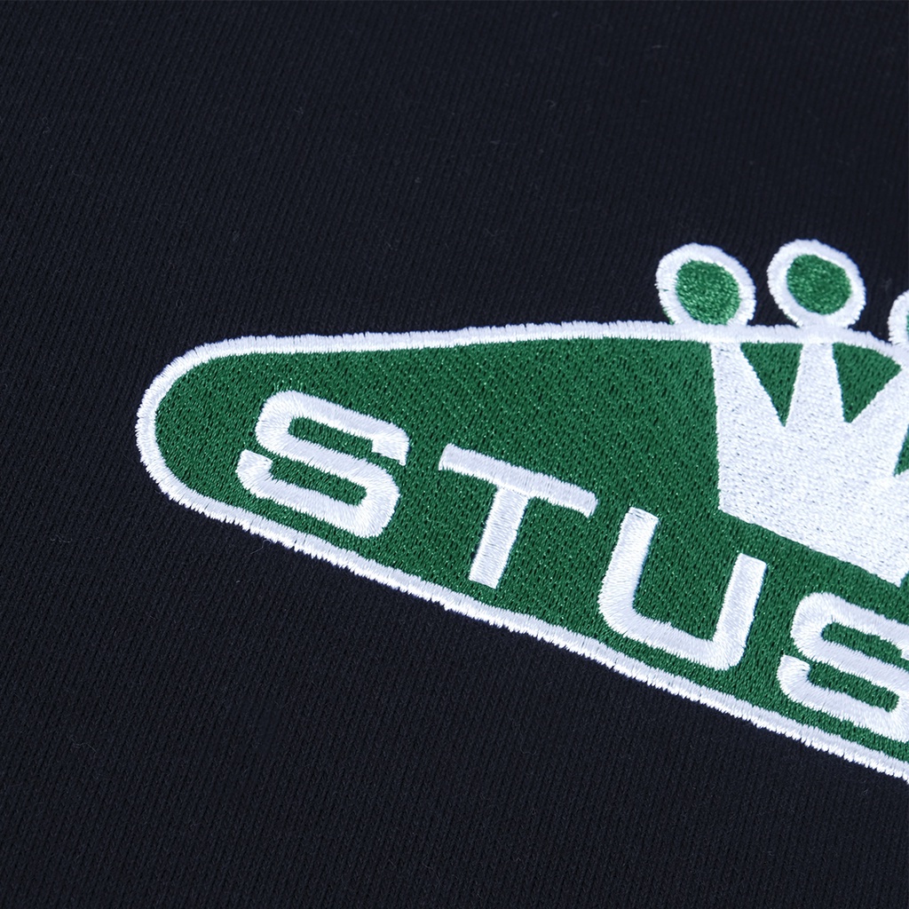 Stussy Crown Embroidered Logo Hoodie Navy