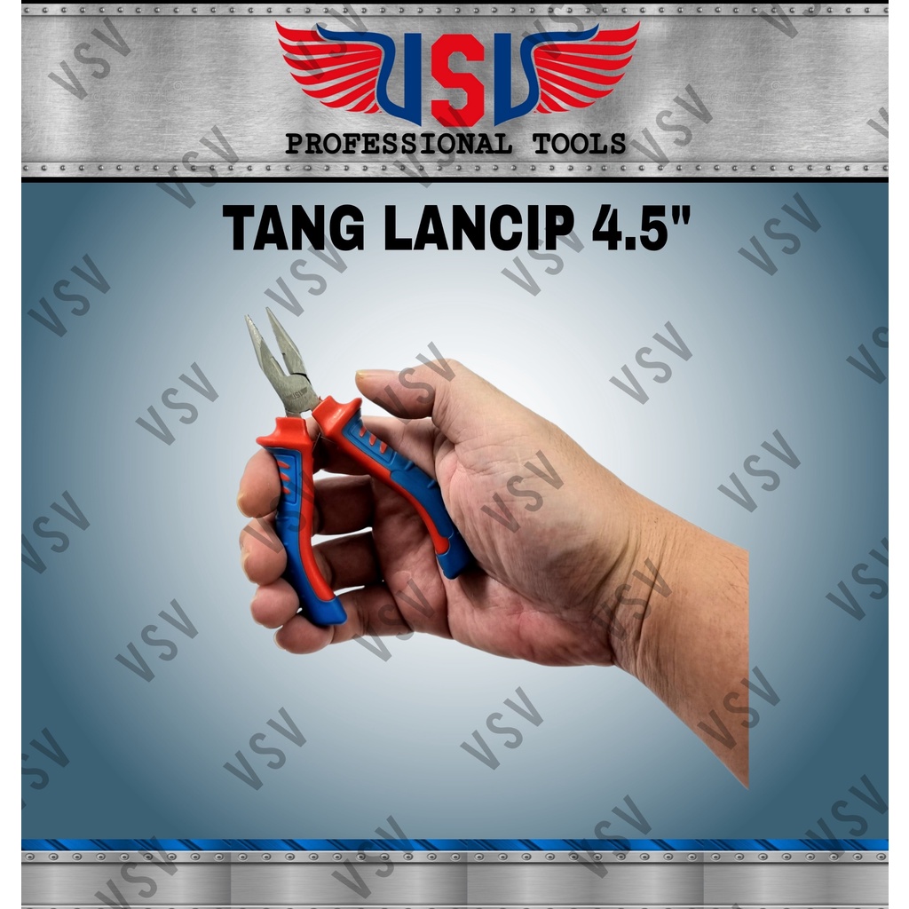 VSV Tang Mini 4.5&quot; Tang Kombinasi Lancip Potong Kakatua Mini Pliers 4.5inchi