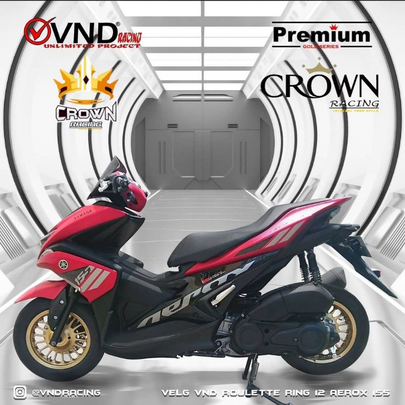 Velg VND Ring 12 Roulette Yamaha Aerox 155