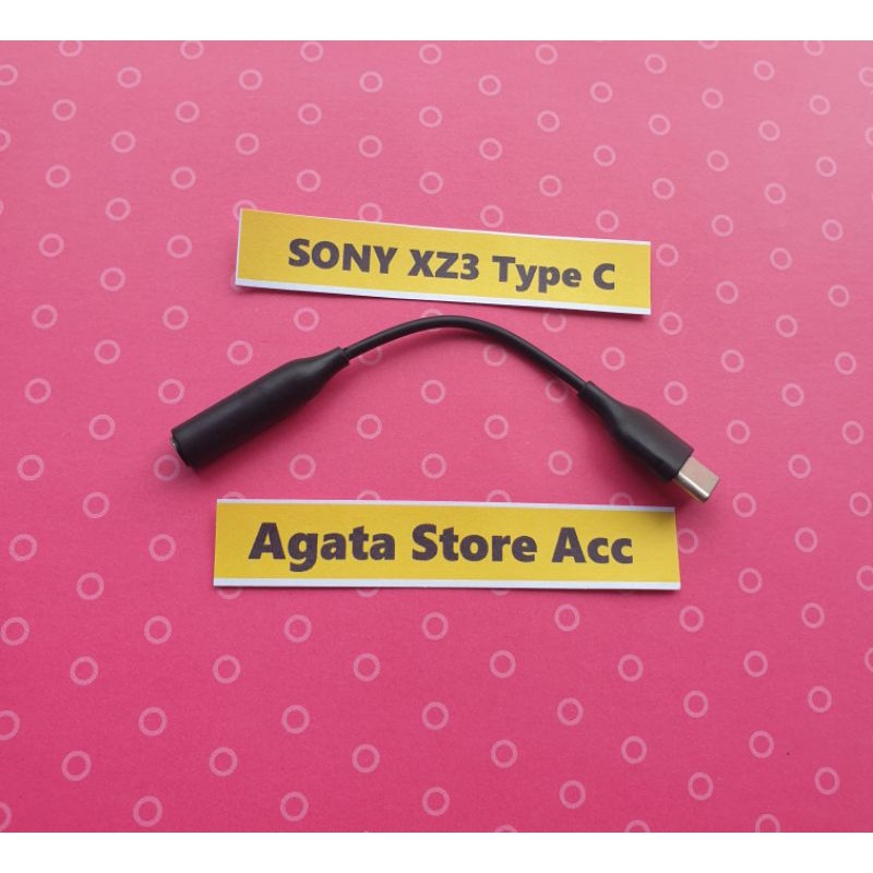 Converter Headset Sony XZ2 / XZ3 Audio Type C ( Sambungan earphone headset Sony Xz 2 / Xz 3 )