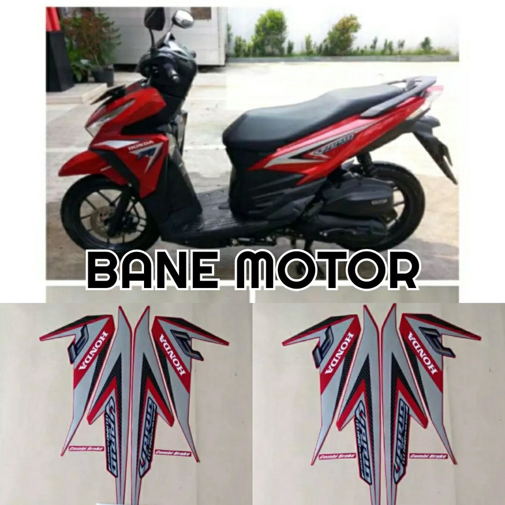 stiker Vario 125 2015 merah - striping - stiker body Honda Vario 125 LED 2015 merah marun