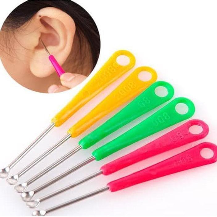 KOREK KUPING BESI STAINLESS STELL /pembersih telinga/ Korek telinga ear