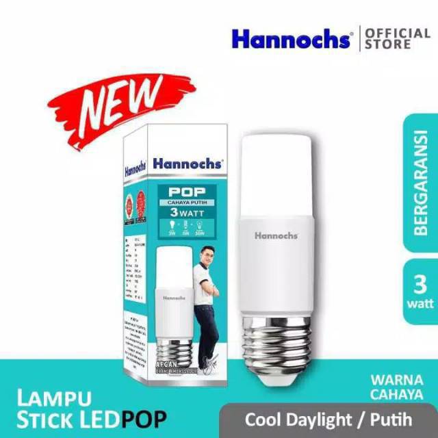 Lampu LED Stick POP Hannochs 3w/ 7w/ 12w/ 15 Watt