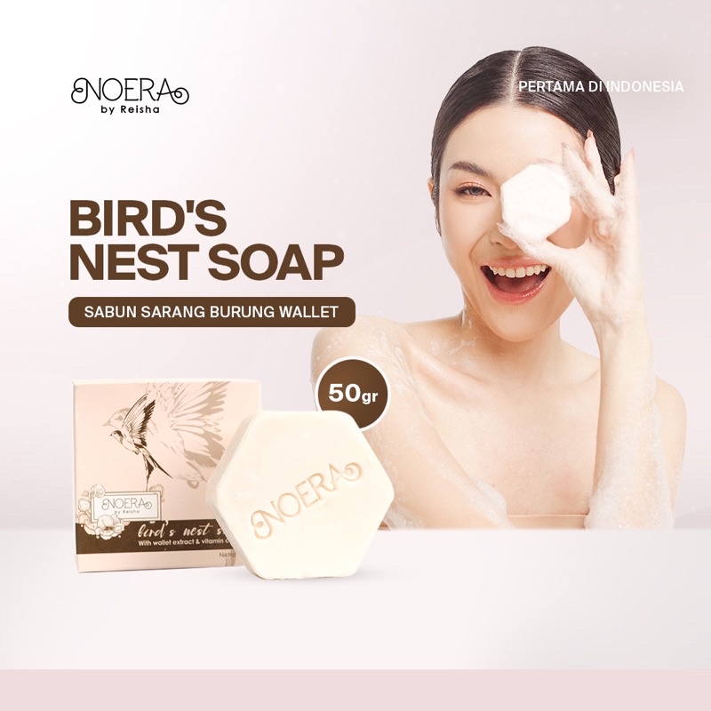 Noera Bird's Nest Soap | Sabun Noera Sarang Burung Wallet BPOM | Sabun Pemutih Badan | Sabun Pemutih Dosting | Sabun Pemutih Dosis Tinggi