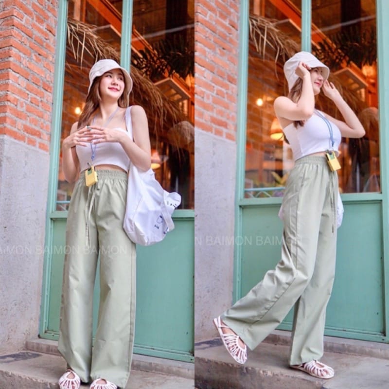 BEFAST - ZEC OOTD Wanita Celana Panjang ZIYURA / Julesa CREPE Pant / Celana Panjang Casual / Celana Kulot Kekiniaan Remaja Wanita / OOTD Ala Style Korean / Celana Polos Formal / Fashion Kerja Wanita