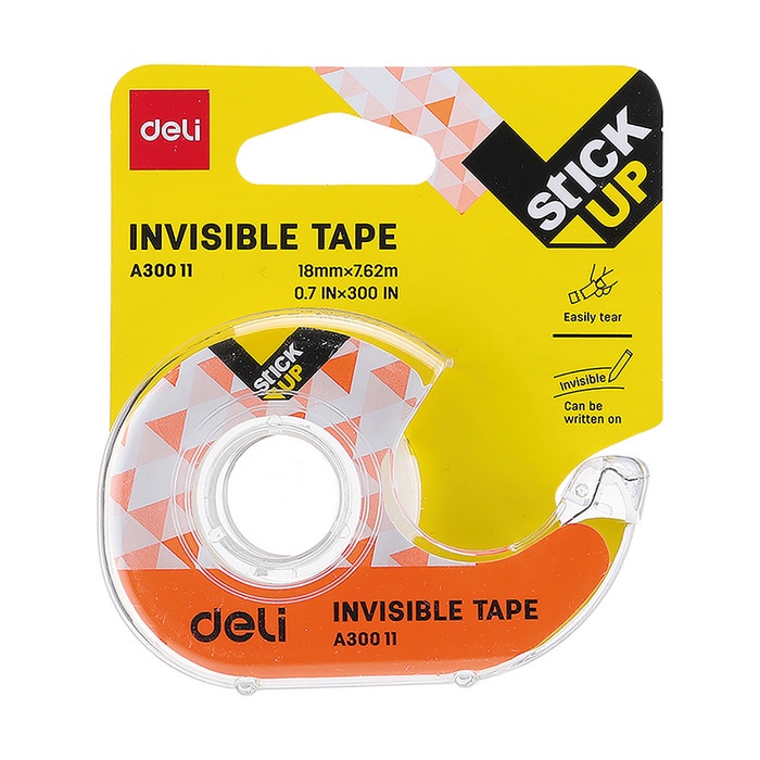 

Sale Selotip / Isolasi Deli Invisible Tape 18 Mm (+Dispenser / Tape Cutter) Hemat