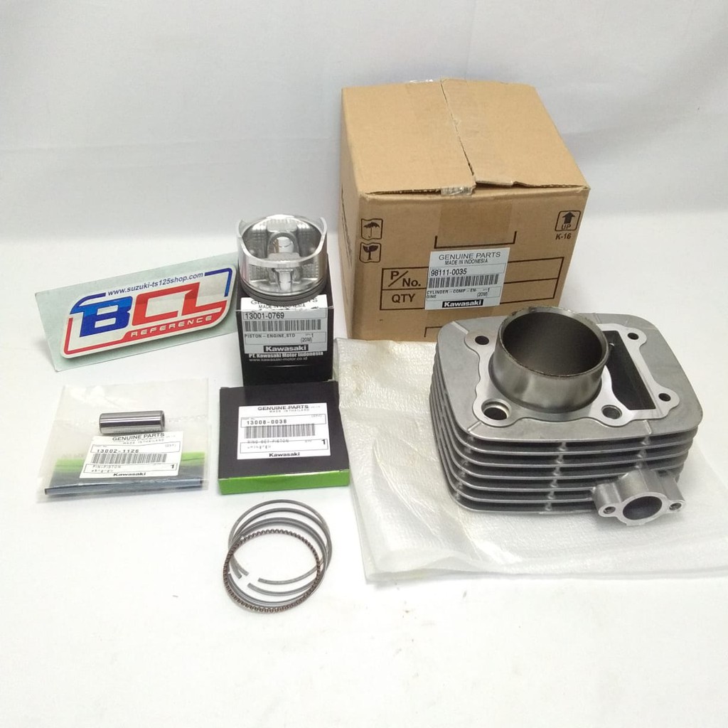 Cylinder Block Blok Piston dan Ring Oversize Standar Pen Piston klx Original Kawasaki