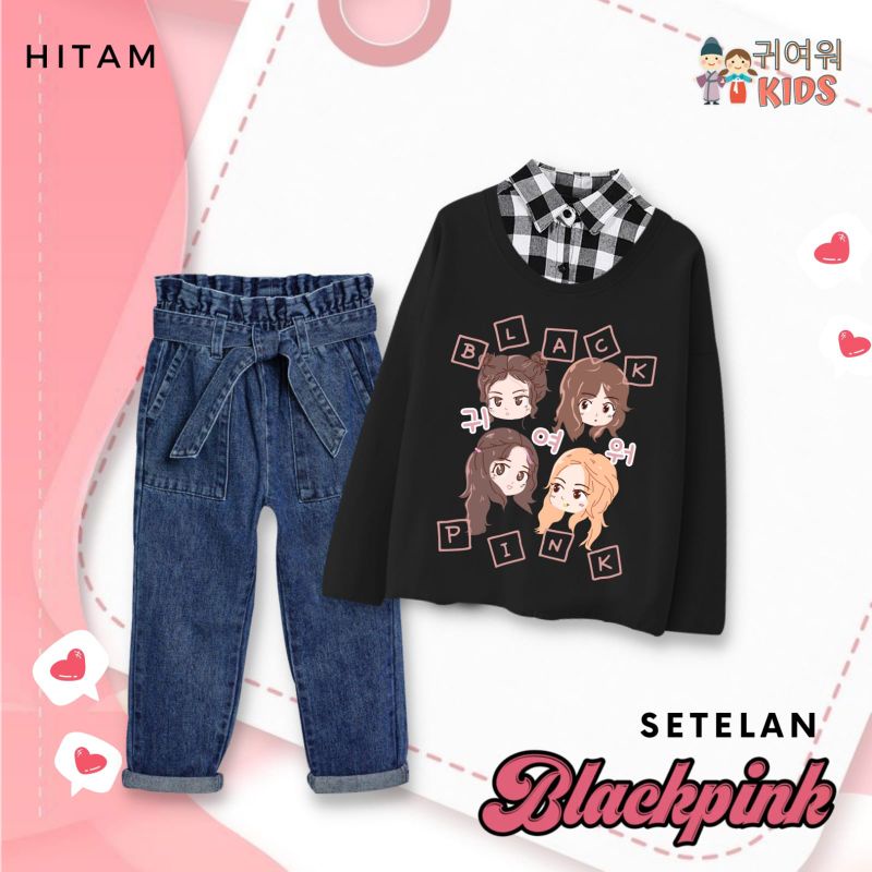 Setelan Anak | Set Kiyowo Blackpink