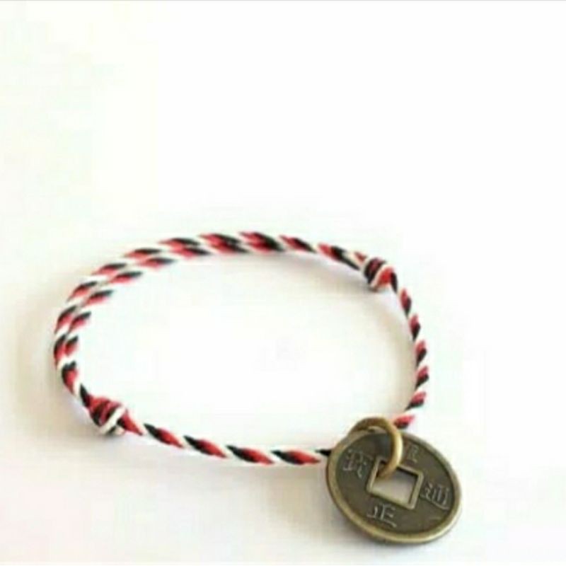 gelang tridatu koin cina (kualitas premium)