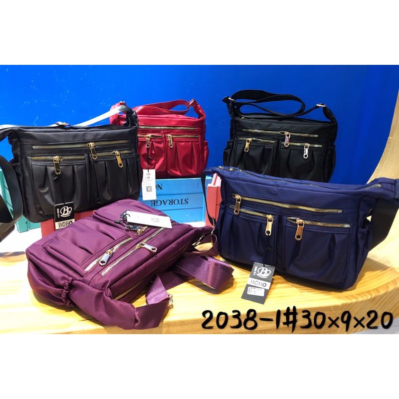 Tas Wanita Import Jinjing dan Selempang BOBO BB2038 2038 Bahan Parasut Kualitas Super High Quality B