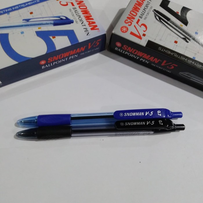 

Aman Pulpen Snowman V5 0.7 Mm / 1 Box 12 Pcs Terbatas