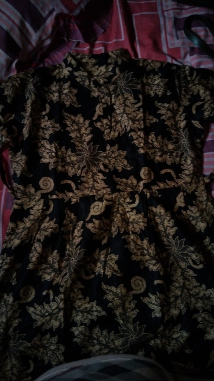 Gamis Batik Jumbo Original Kembang Rumput