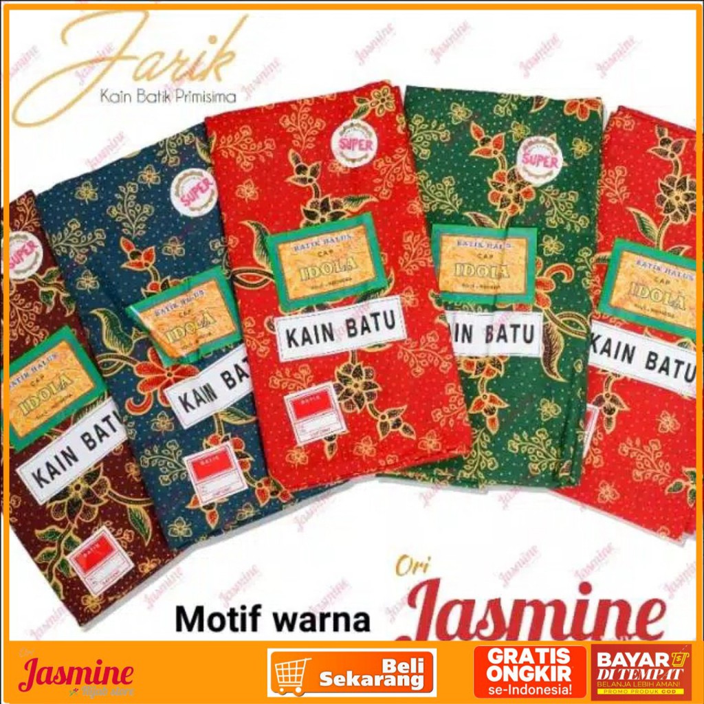 Kain batik meteran katun solo murah premium tulis jarik melahirkan bahan kain batik katun halus IDOL