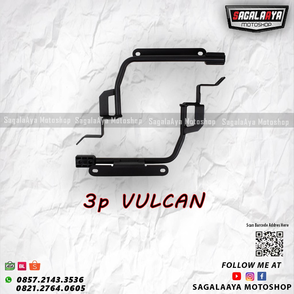 bracket sidebox original shad 3p system kawasaki vulcan breket side box sh23 sh35 sh36 shad 23 35 36