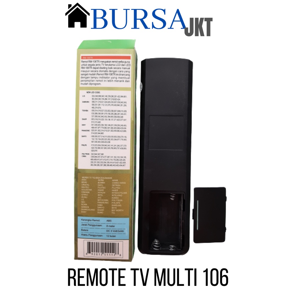 REMOTE TV TABUNG LCD LED MULTI CHUNGHE 106