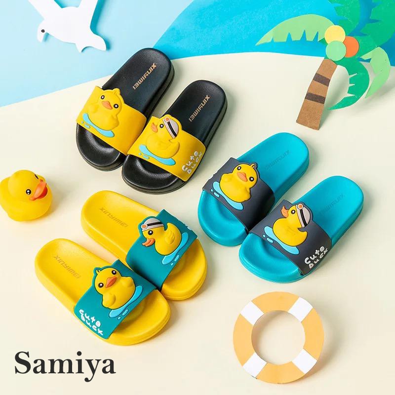 sandal selop anak motif bebek ORIGINAL / kids duck slippers / sendal anak lucu laki laki perempuan