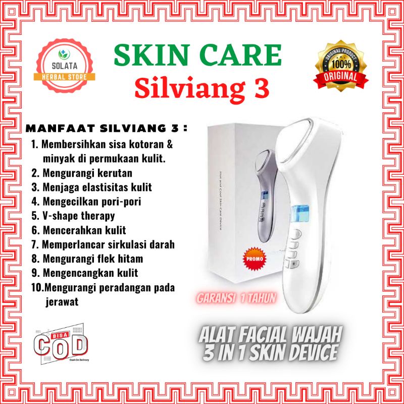 Silviang 3 | Alat Facial Wajah | Terapi Wajah | KK Indonesia 100% Original