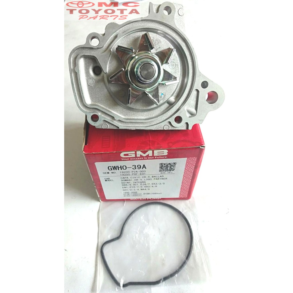 Water Pump Pompa Air Honda City Z Civic Ferio 96-02 GWHO-39A GMB