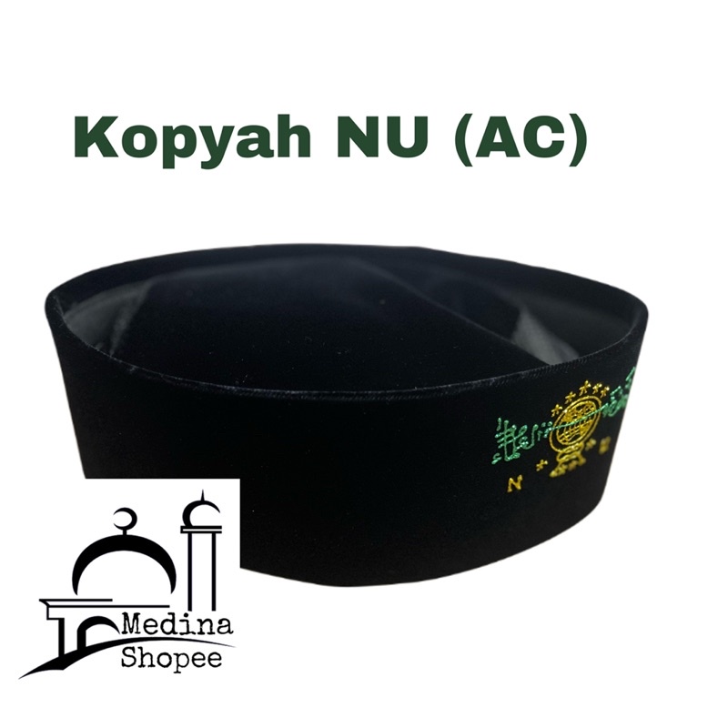 kopyah NU kwalitas PREMIUM 3D bordir keemasan