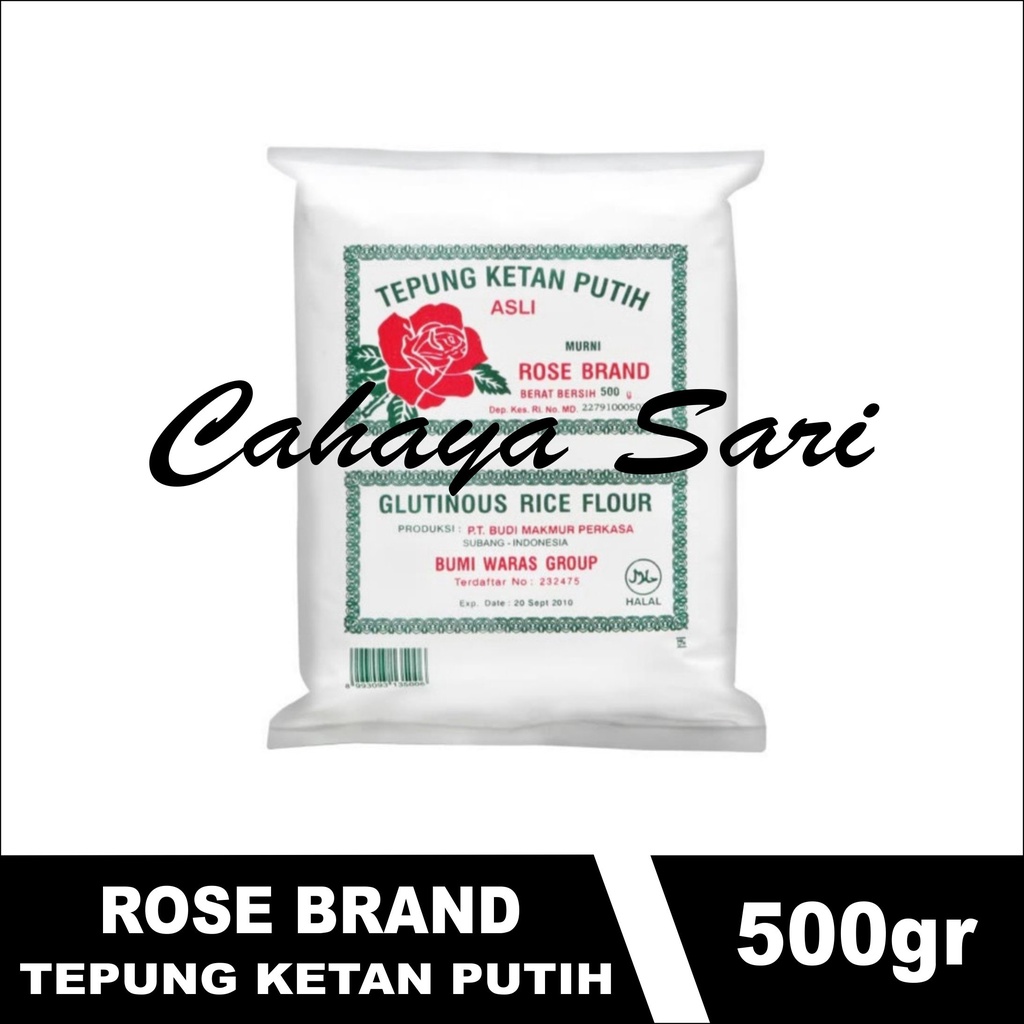

Tepung Ketan Putih Rose Brand 500 gram