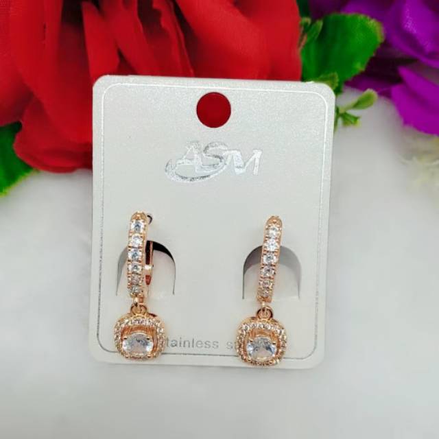 Anting-anting Xuping penuh permata A-B 180