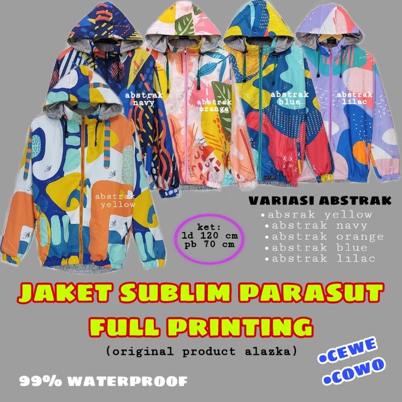 PROMO Jaket sublim printing/jaket outdor/JAKET JUMBO ld 120 cm/UNISEX/jaket running/jaket sepeda