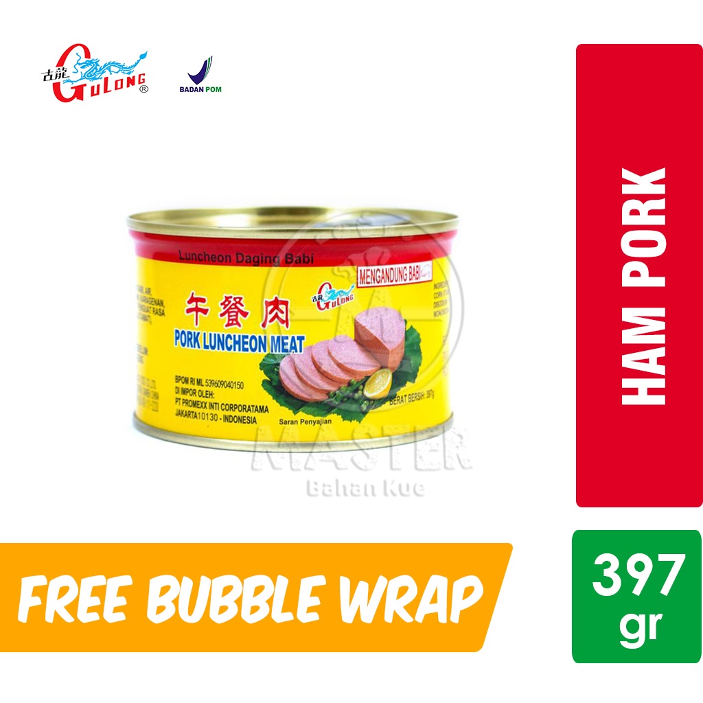 

Gulong Pork Luncheon Meat / Daging Babi Kaleng [397 gr]