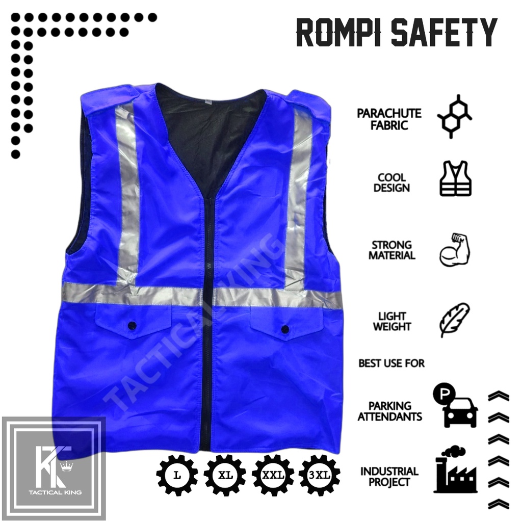 Rompi proyek/rompi parkir/rompi safety/rompi kerja/rompi tukang/rompi lapangan