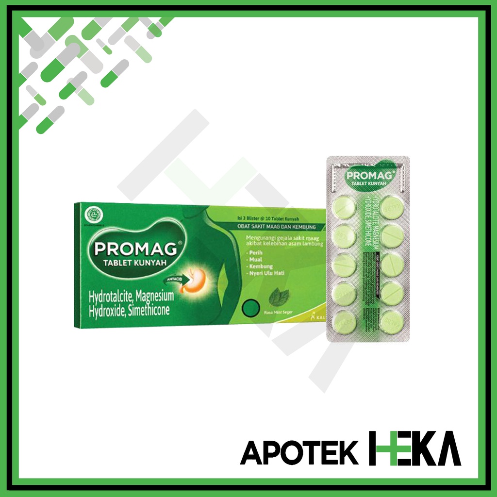 Promag Tablet Obat Maag Dus isi 3x10 Tablet (SEMARANG)