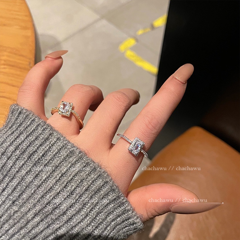 Cincin untuk wanita special interest desain fashion dekorasi khusus cahaya mewah indeks cincin denga