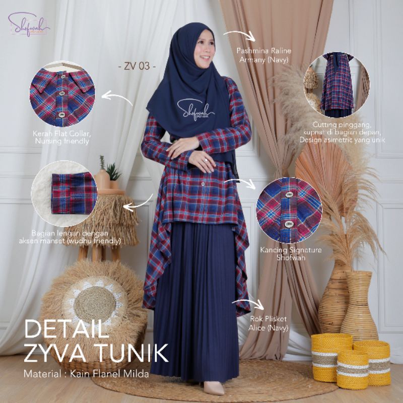 [AGEN RESMI] TUNIK ZYVA BY SHOFWAH BUSUI FRIENDLY