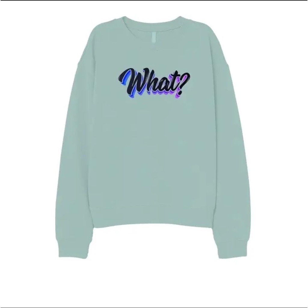 GSC - Sweater Wanita WHAT / Sweater Wanita Kekinian