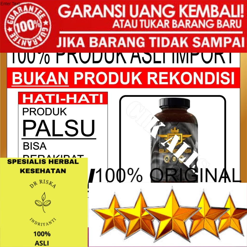 100% ASLI [Kesehatan] Obat Penambah Kuat & Besar Batang Pria Asli Import & Original Suprema