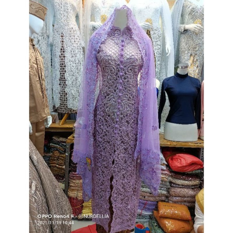 READY KEBAYA IBU BESAN FULL PAYET KEBAYA TUNIK IBU BESAN SEMATA KAKI