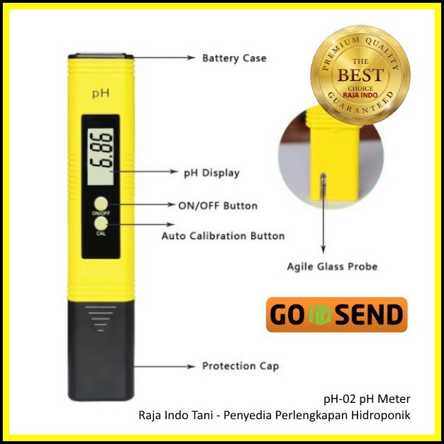 Ph Meter Automatic Calibration | Alat Ukur Digital Pengukur Keasaman Kualitas Air Ph-02 Akuarium