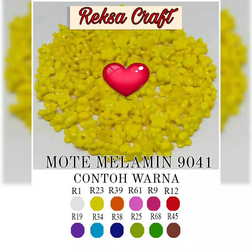 MOTE MELAMIN 9041 BUNGA PUTIK SAKURA KECIL AKRILIK