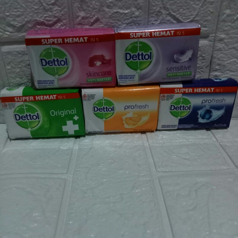 DETTOL Sabun Mandi Batang / Soap 65-105 GR