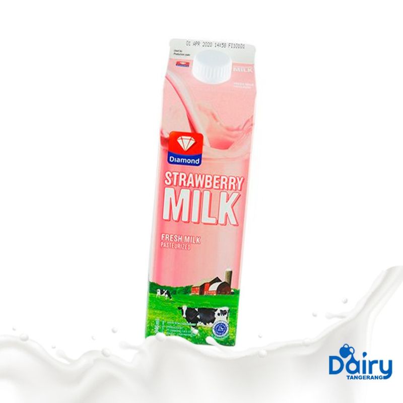 

DIAMOND SUSU FRESH MILK STRAWBERRY STROBERI 1000ML 6 PCS