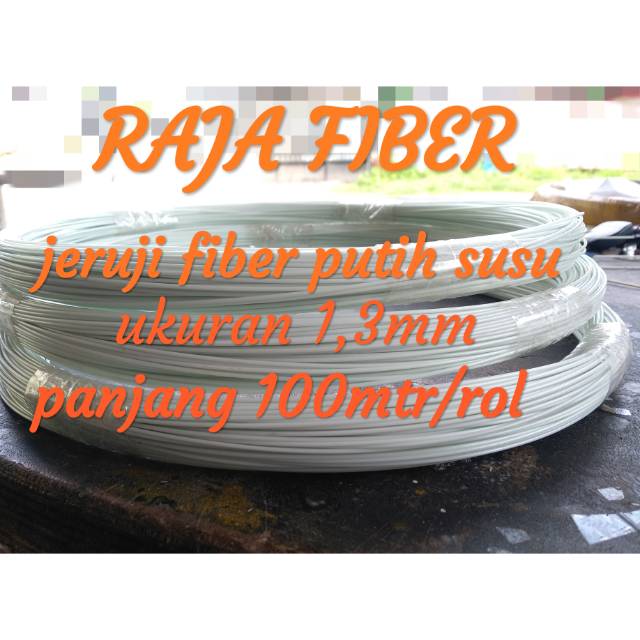 Jeruji fiber putih susu ukuran 1,3mm