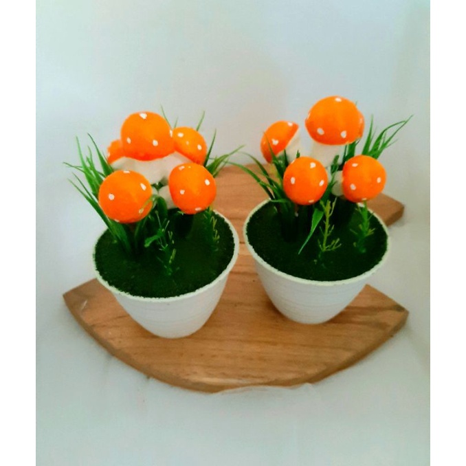 rangkaian jamur artificial bunga artificial bunga hias bunga palsu-2