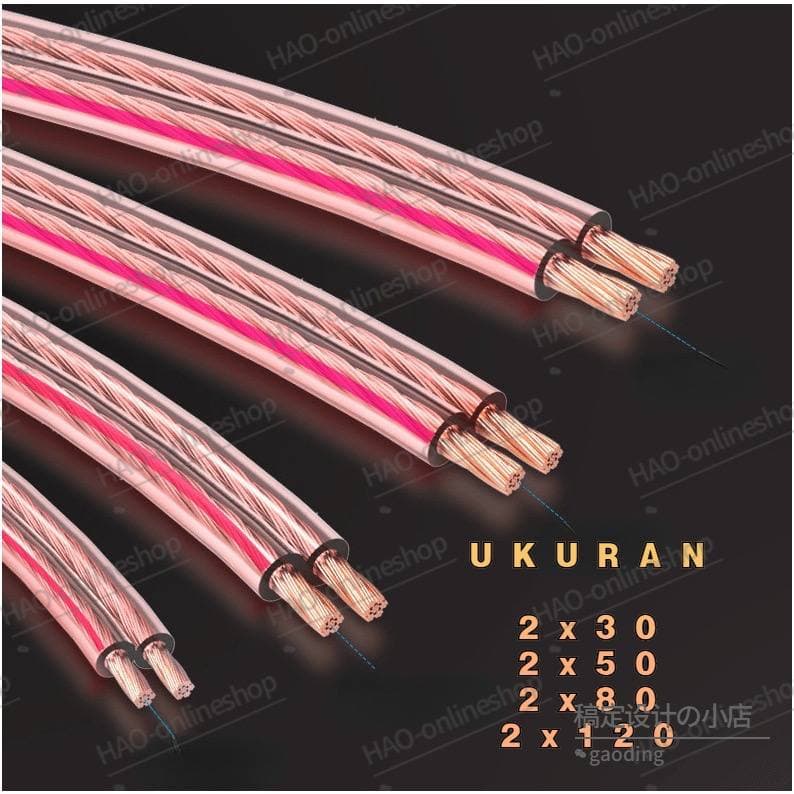 JT - Kabel listrik transparan / kabel audio / super promo 2x50 2x80