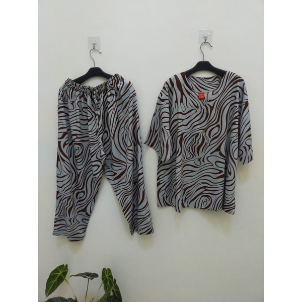 STELAN RAYON ANDIN ZEBRA(COD)ONE SET TERBARU/ONE SET WANITA/ONE SET VIRAL KEKINIAN