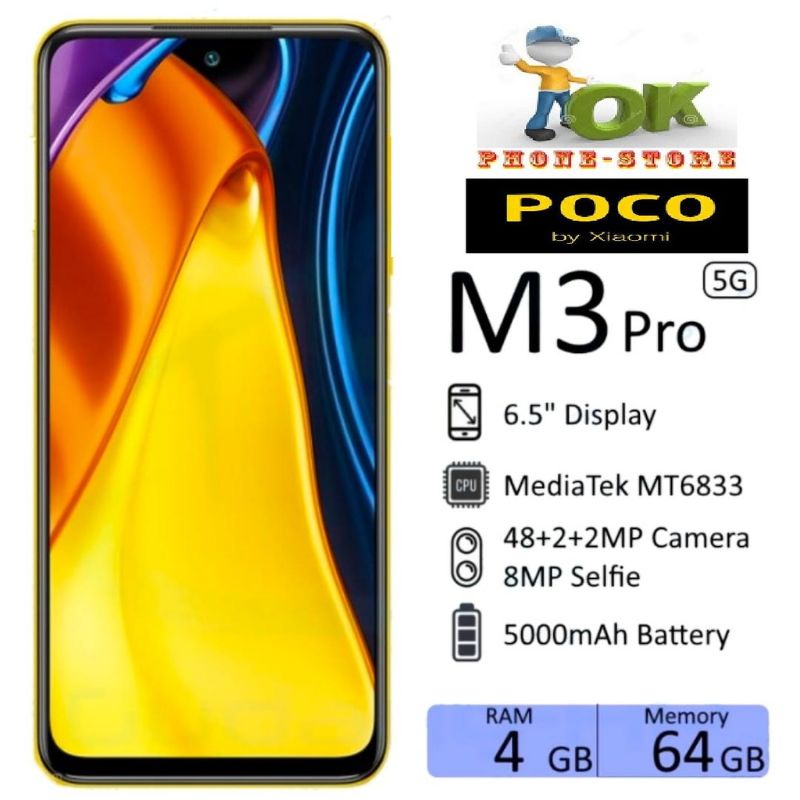 XIAOMI POCO M3 Pro 5G & M3 4/64 GB 6/128 GB GARANSI RESMI-1
