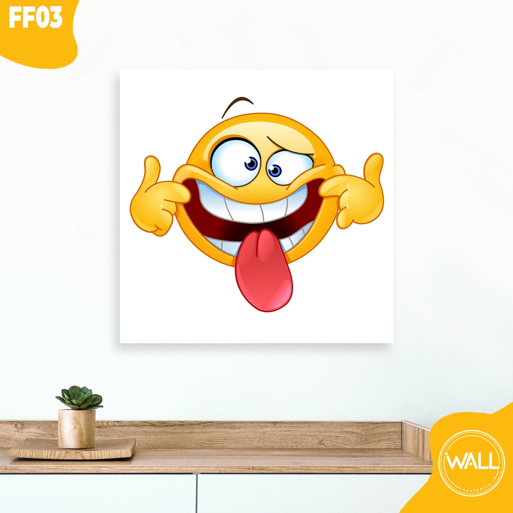 [Wall Aesthetic Id] Hiasan Dinding, Poster, Pajangan, Dekorasi Rumah Fun Face (FF01-FF07)